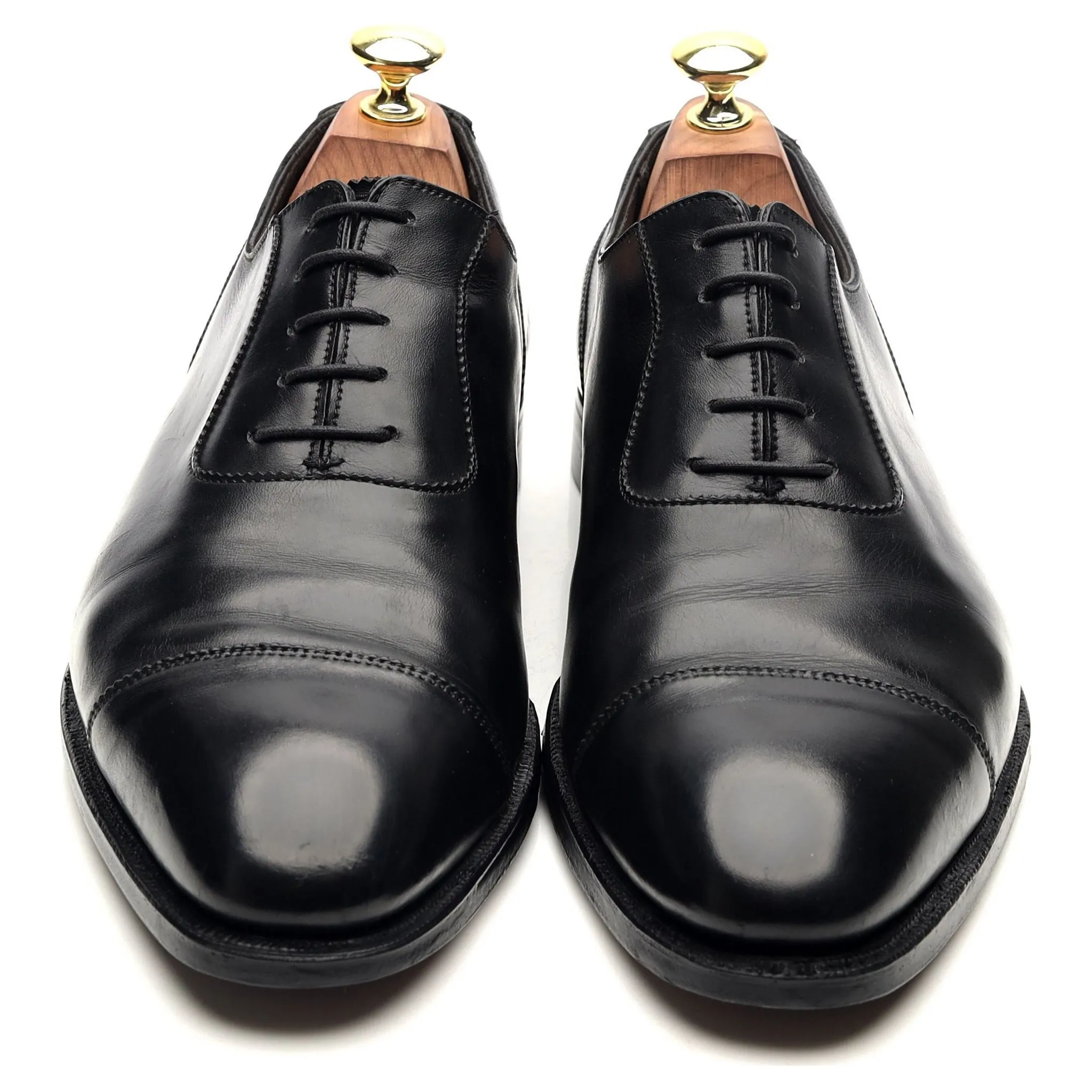 'Egerton' Black Leather Oxford UK 7.5 E