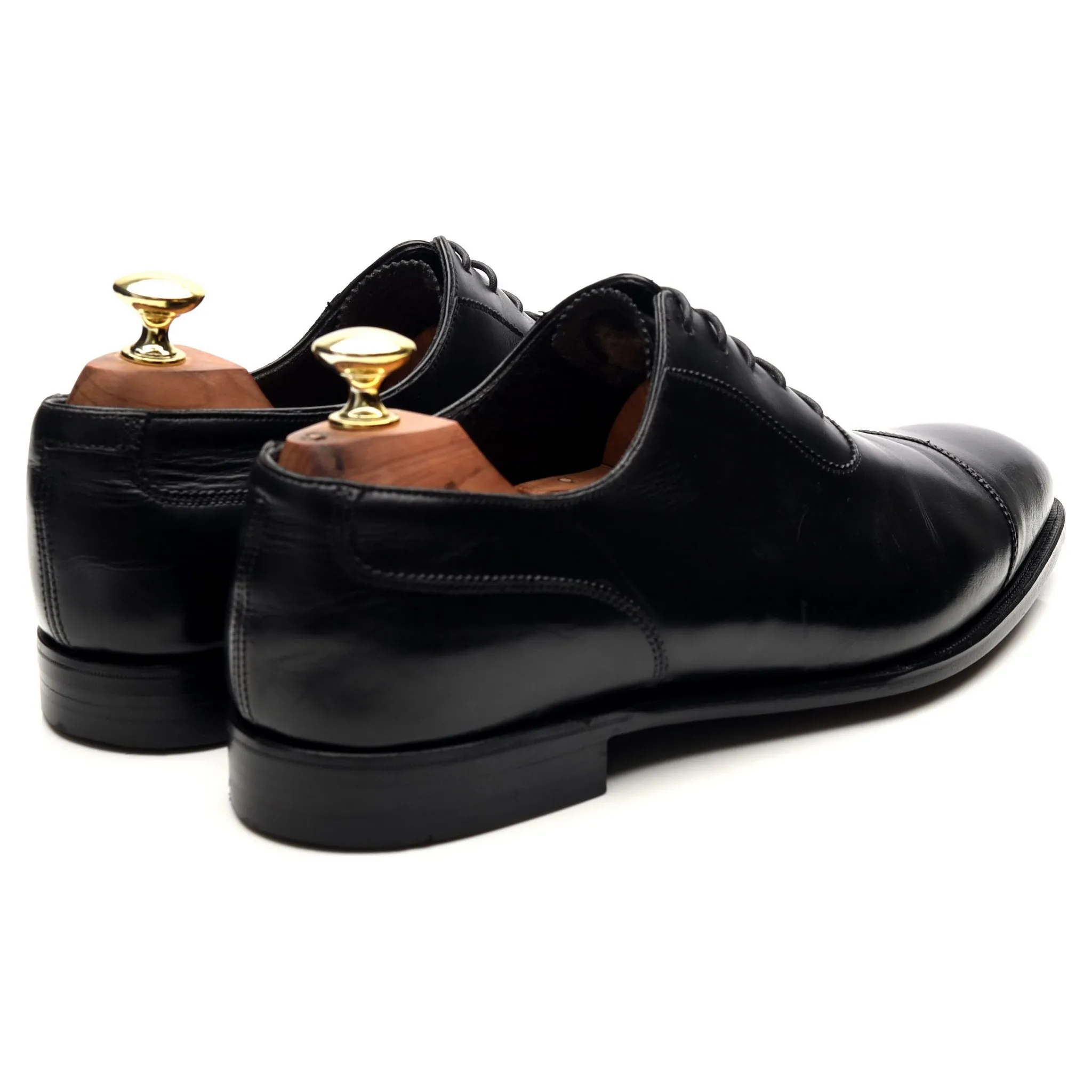 'Egerton' Black Leather Oxford UK 7.5 E