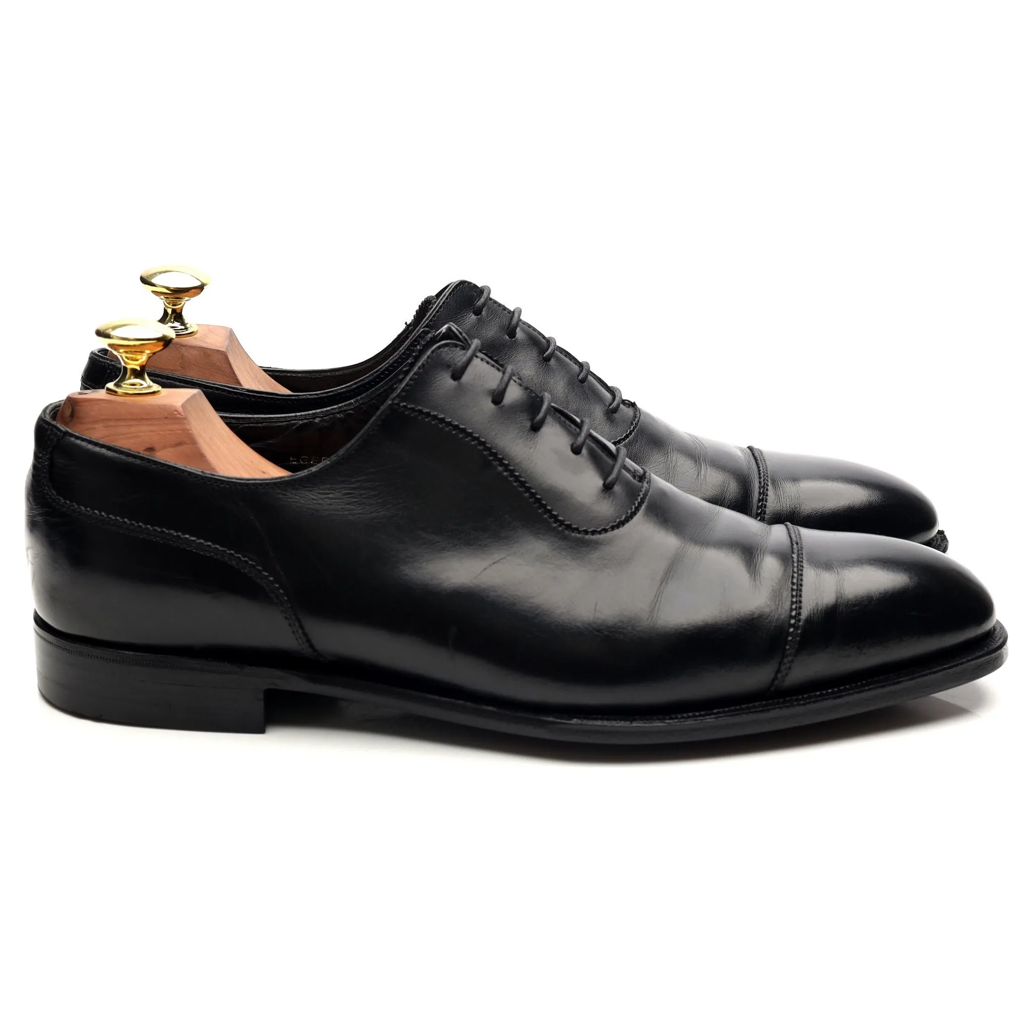 'Egerton' Black Leather Oxford UK 7.5 E