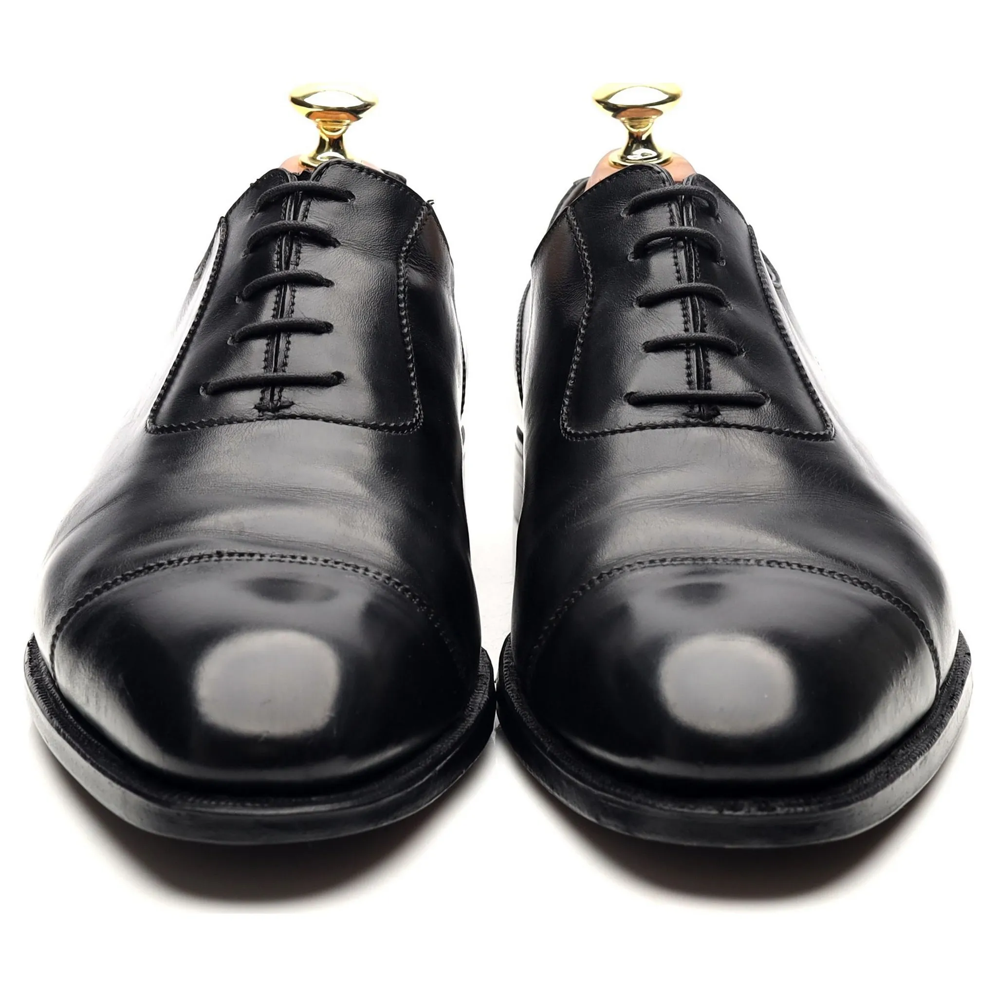 'Egerton' Black Leather Oxford UK 7.5 E