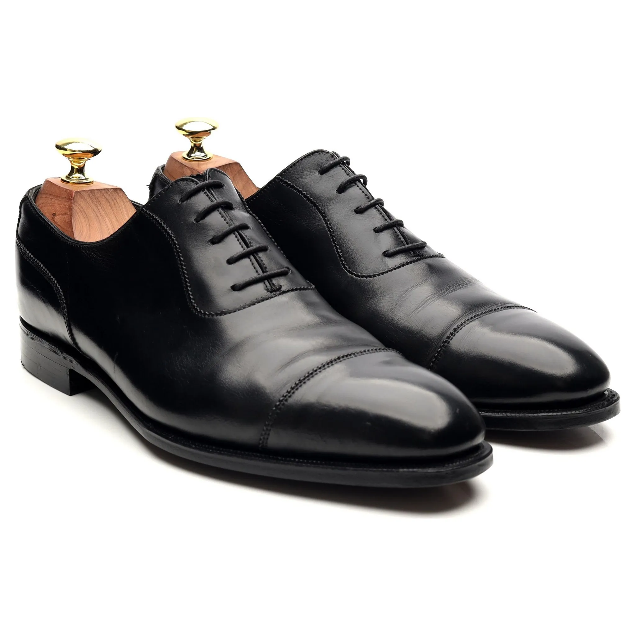 'Egerton' Black Leather Oxford UK 7.5 E