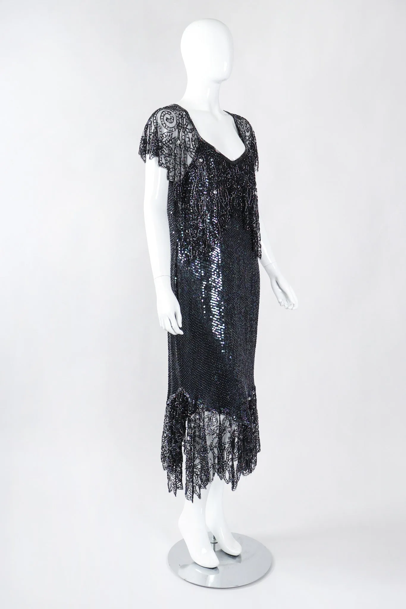 Embellished Bead Lace Dress