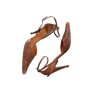 Fendi Tan Logo Heels