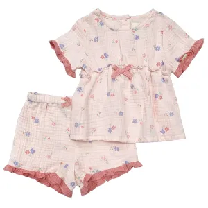 Floral Bloom Gauze Print Set