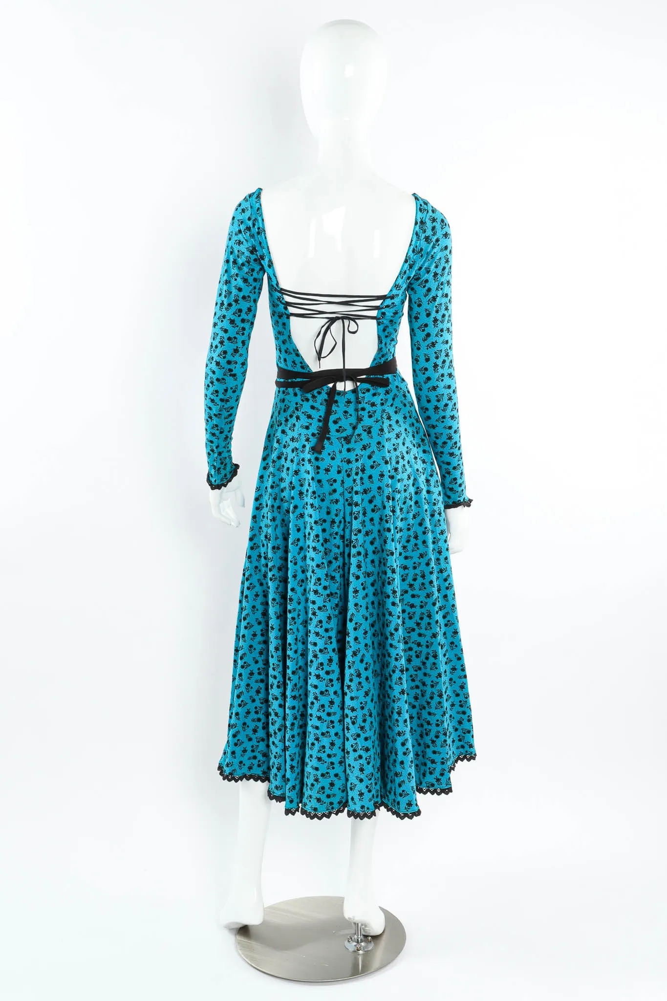 Floral Lace Up Dress