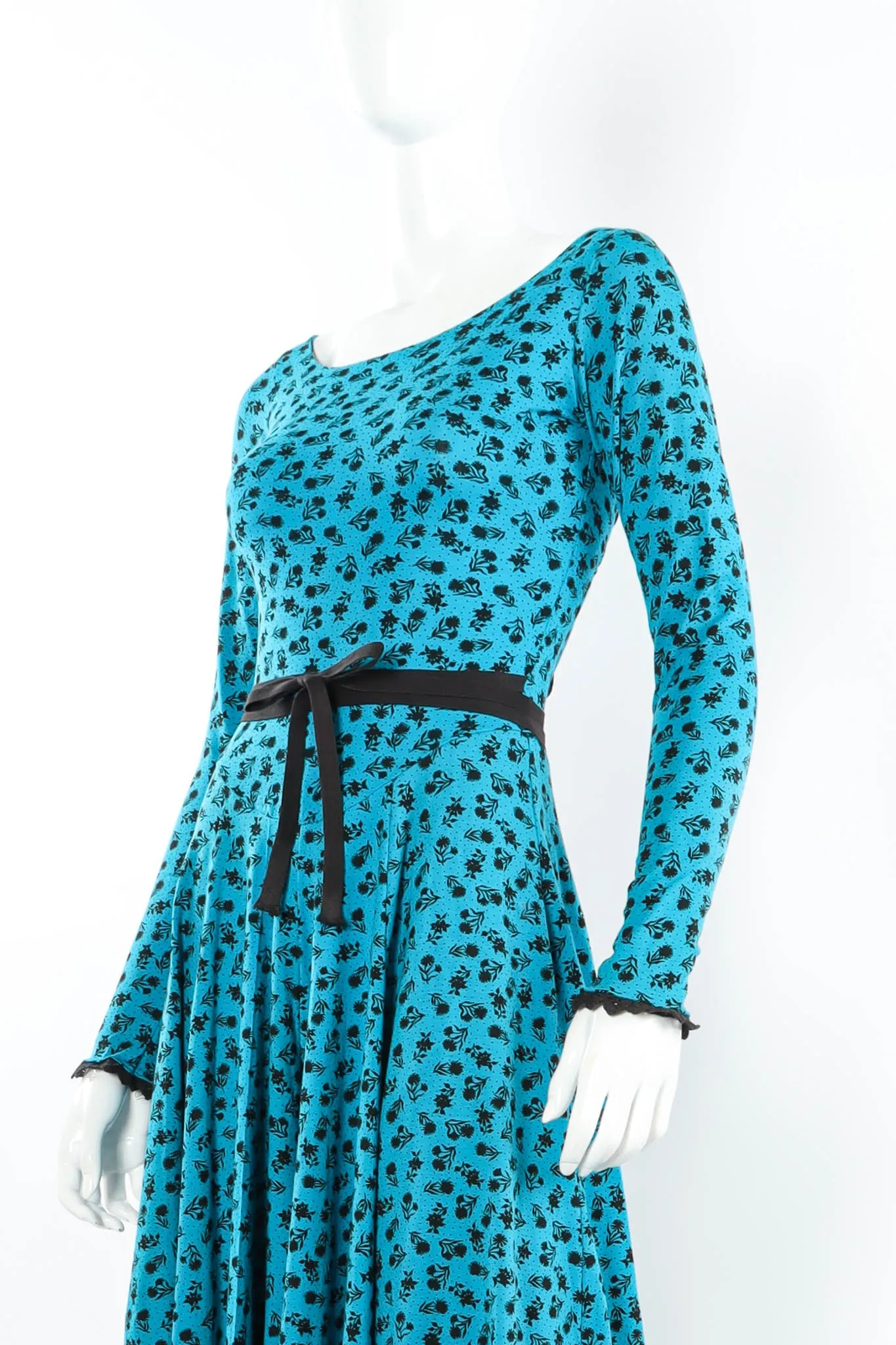 Floral Lace Up Dress