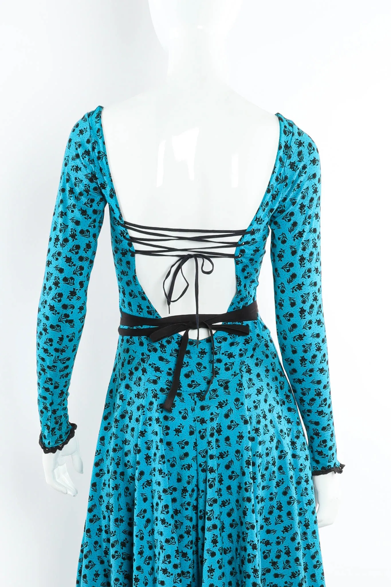 Floral Lace Up Dress