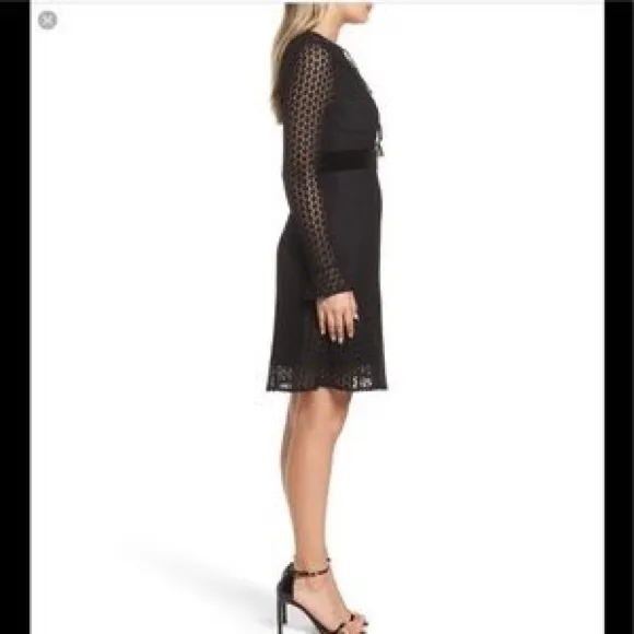 FOXIEDOX ANTRO NWT BLACK LACE VELVET DRESS SZ XS
