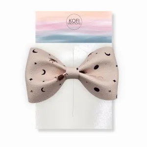Galaxy Moon Pinch Hair Bow