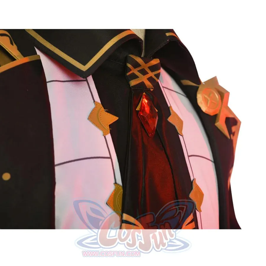 Genshin Impact Diluc Cosplay Costume Brown Version C00350