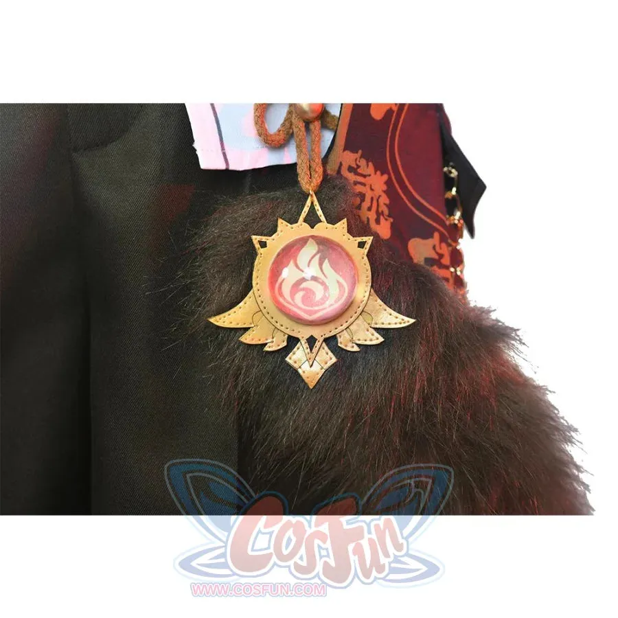 Genshin Impact Diluc Cosplay Costume Brown Version C00350