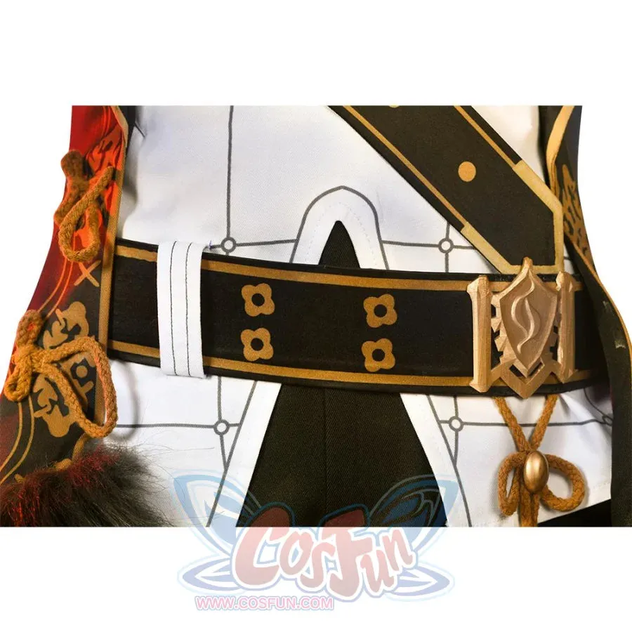 Genshin Impact Diluc Cosplay Costume Brown Version C00350