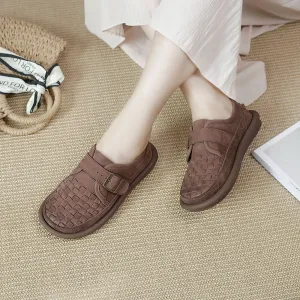 Genuine Leather Flat Soft Sole Shoes Soft and Comfortable Women's Shoes