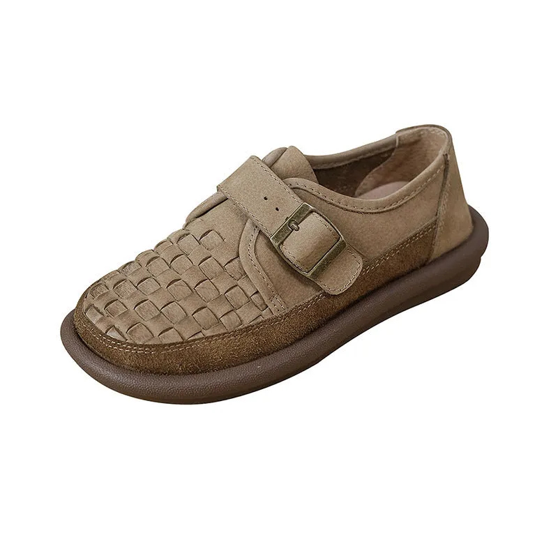 Genuine Leather Flat Soft Sole Shoes Soft and Comfortable Women's Shoes