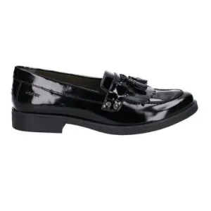 Geox Agata - Black Patent Leather Loafer School Shoe