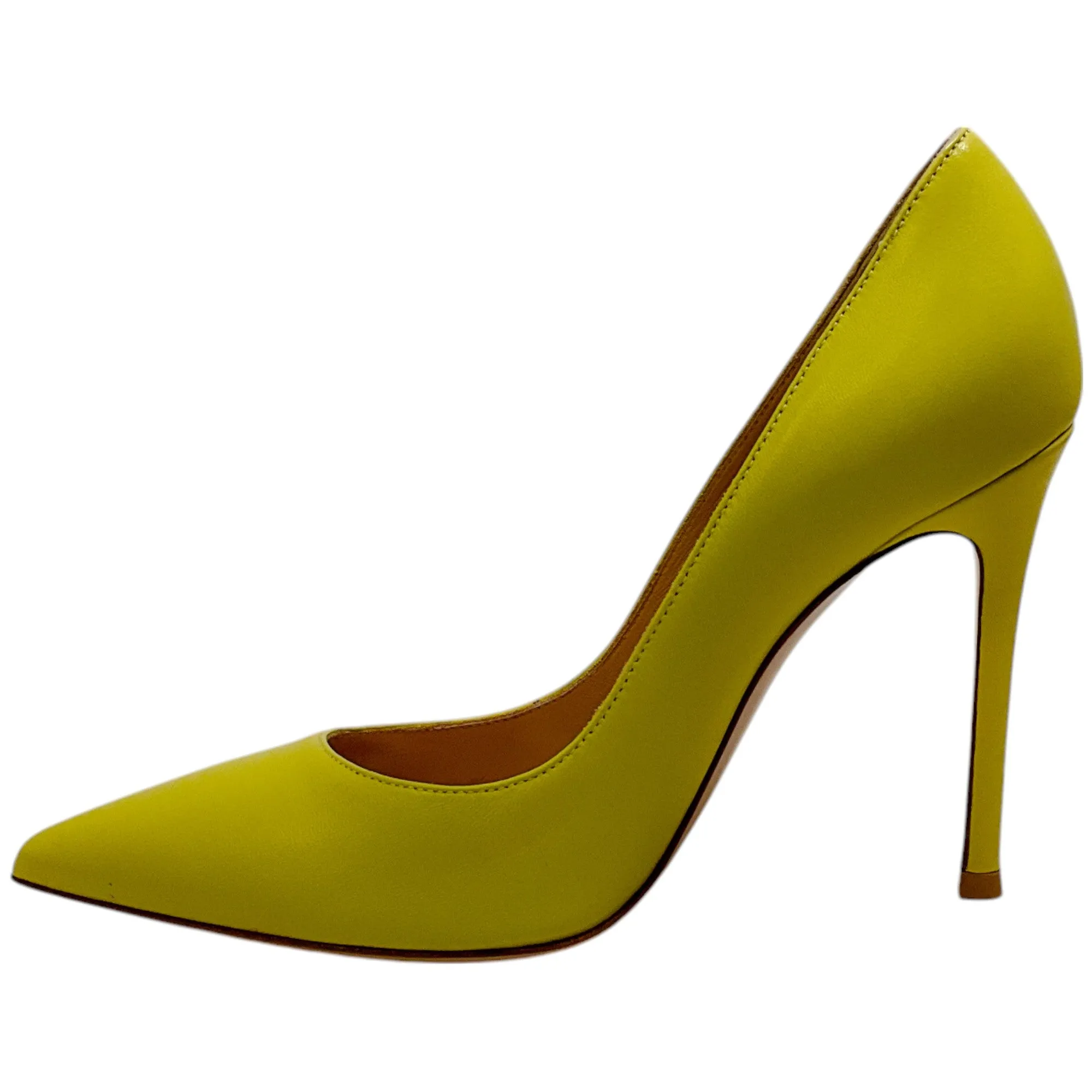 Gianvito Rossi Citron Cider Leather Gianvito 105 Pumps
