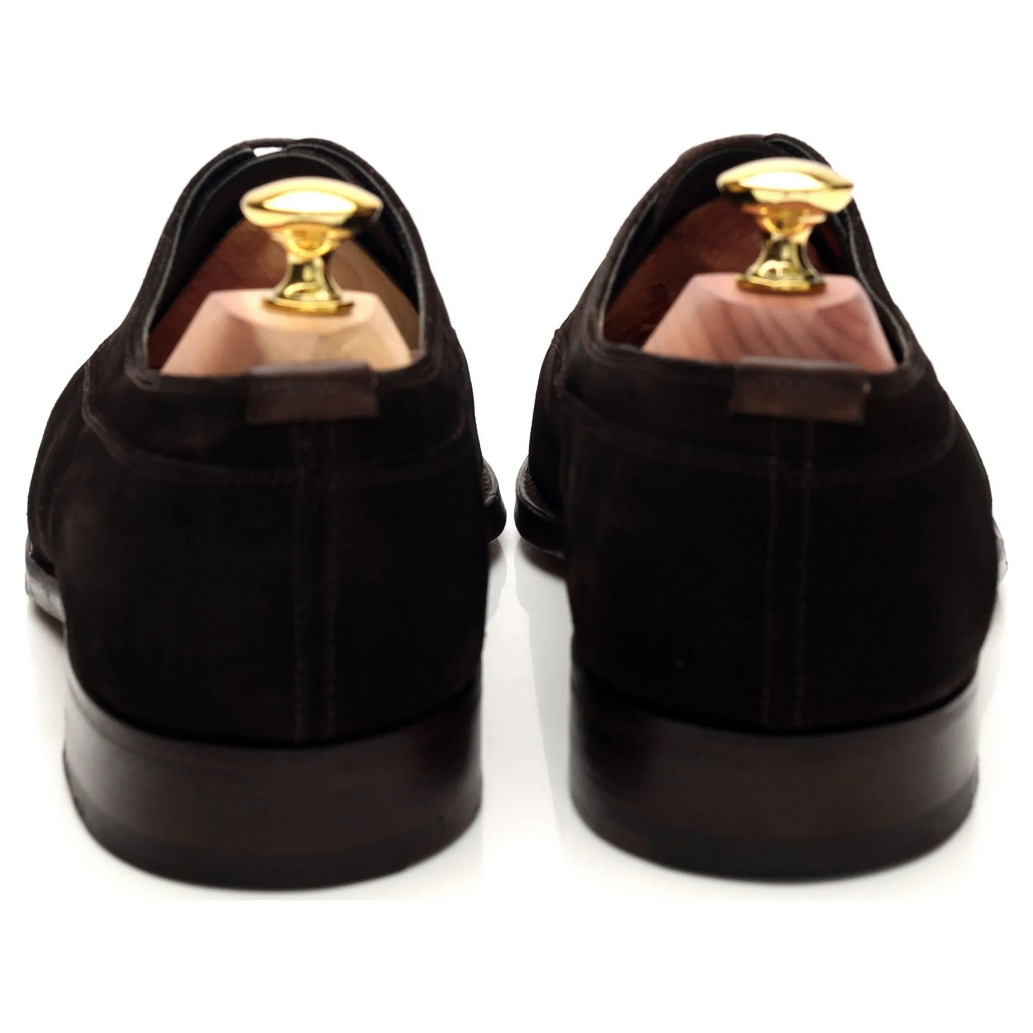 Gieves & Hawkes Dark Brown Suede Oxford UK 7 F