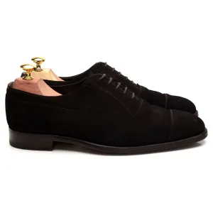 Gieves & Hawkes Dark Brown Suede Oxford UK 7 F