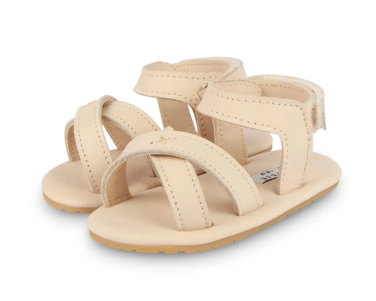 Giggles - Cream Leather