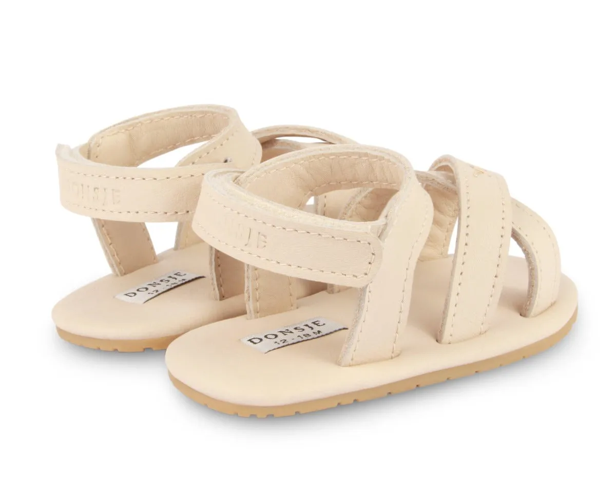 Giggles - Cream Leather