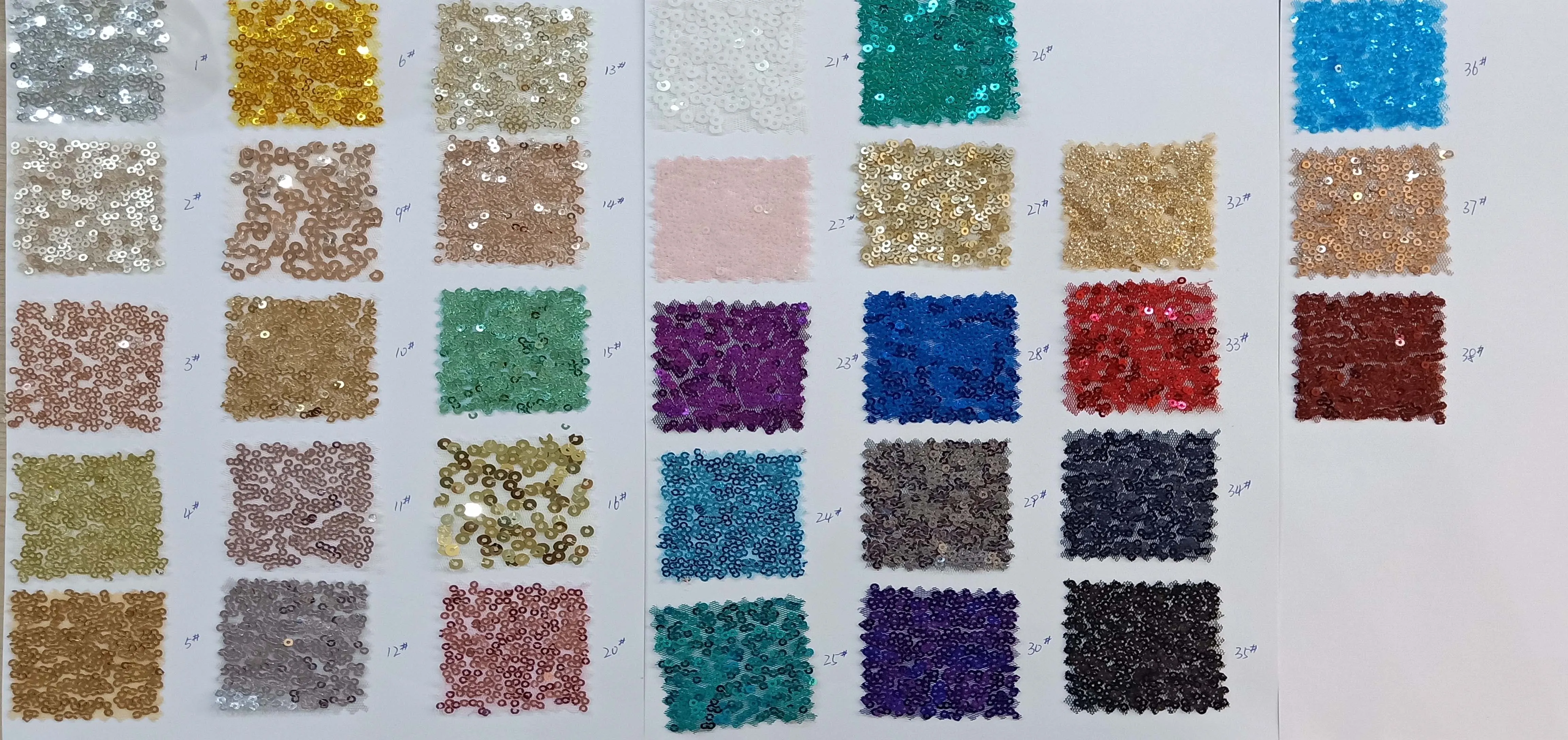 Gold Mismatched Sequin Mermaid Long Bridesmaid Dresses WG879