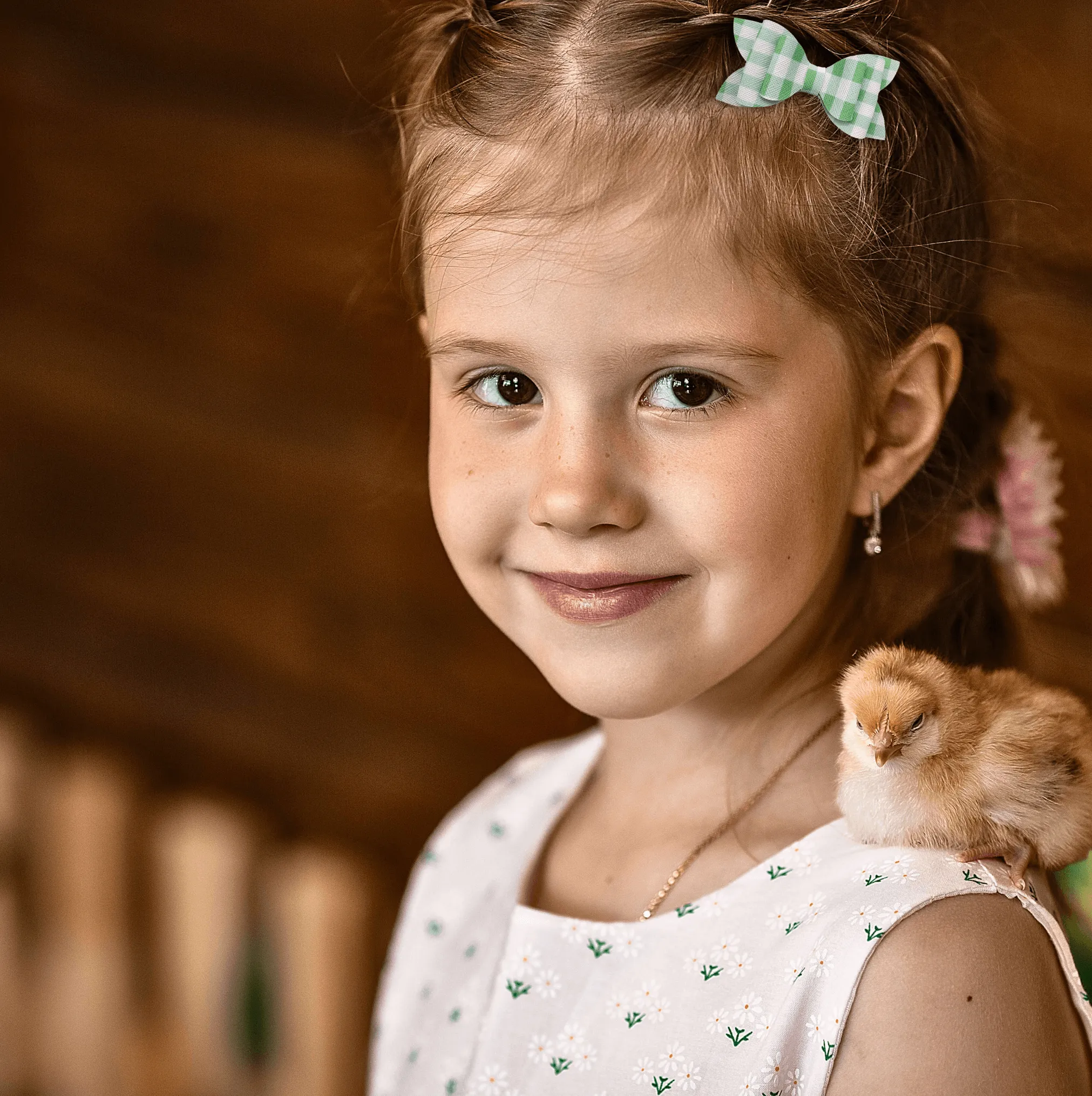 Golden Eggs Hair Bow