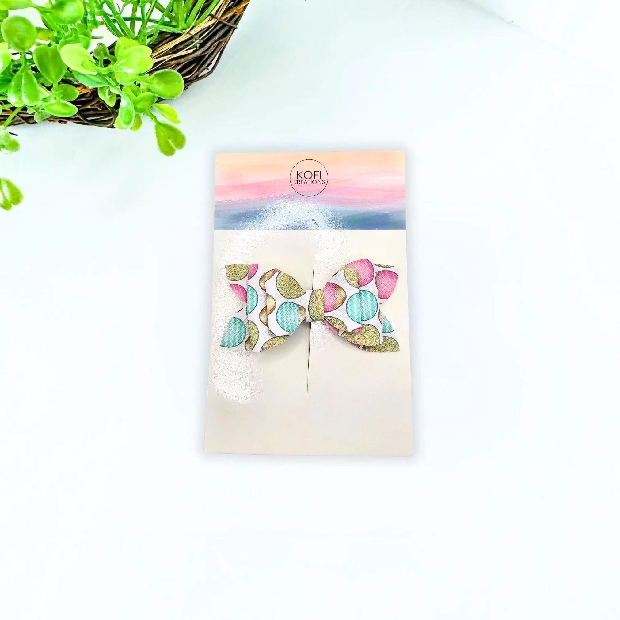 Golden Eggs Hair Bow