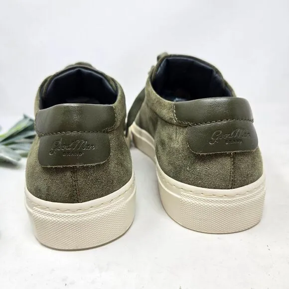 GOOD MAN BRAND Modern London Sneaker Olive Green Suede Size 11.5