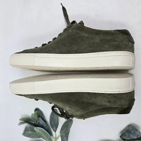 GOOD MAN BRAND Modern London Sneaker Olive Green Suede Size 11.5