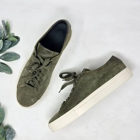 GOOD MAN BRAND Modern London Sneaker Olive Green Suede Size 11.5