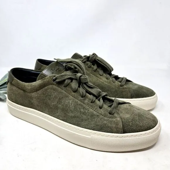 GOOD MAN BRAND Modern London Sneaker Olive Green Suede Size 11.5