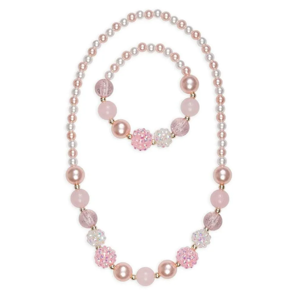 GP - Pearly Pink Necklace & Bracelet