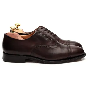 'Granby' Dark Brown Leather Oxford Brogue UK 7 F