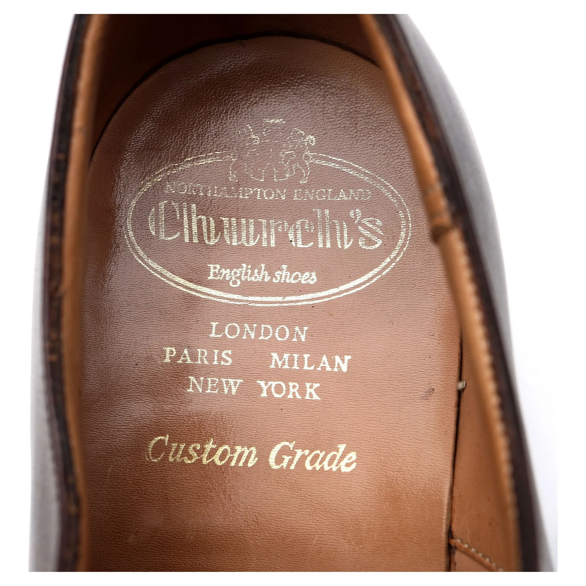 'Granby' Dark Brown Leather Oxford Brogue UK 7 F