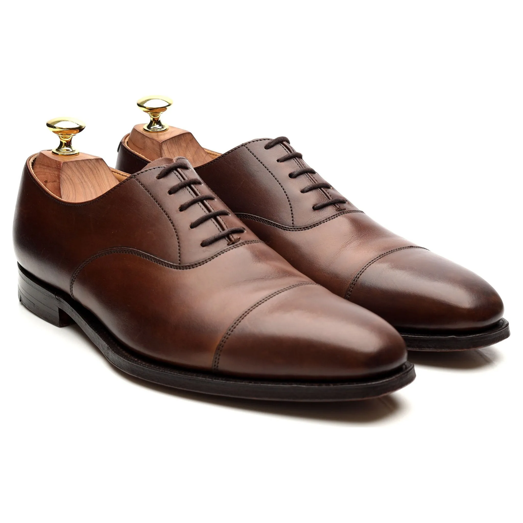 'Hallam' Dark Brown Leather Oxford UK 7 E