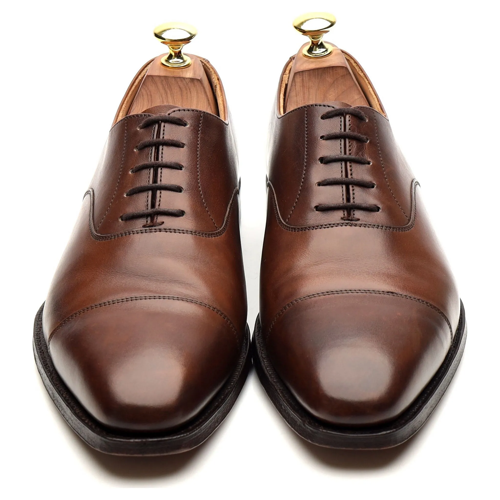'Hallam' Dark Brown Leather Oxford UK 7 E