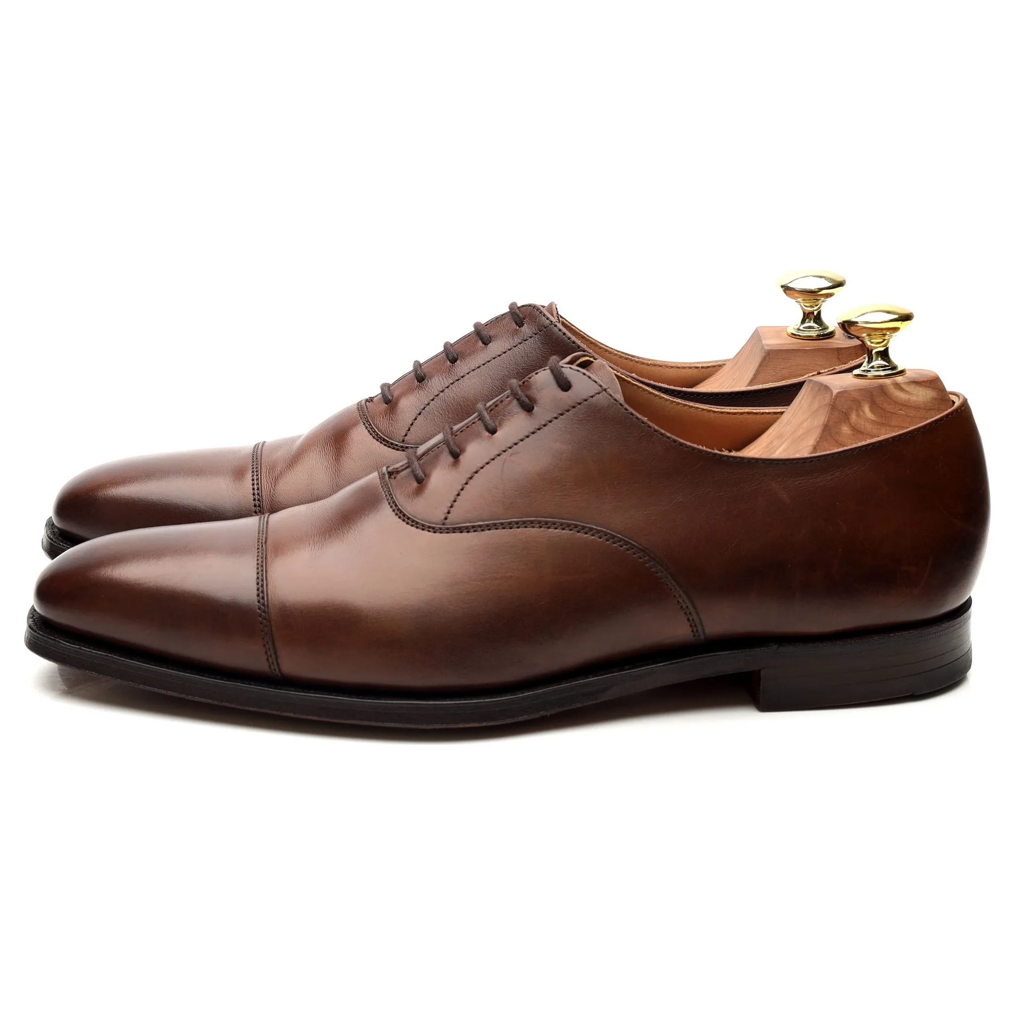'Hallam' Dark Brown Leather Oxford UK 7 E