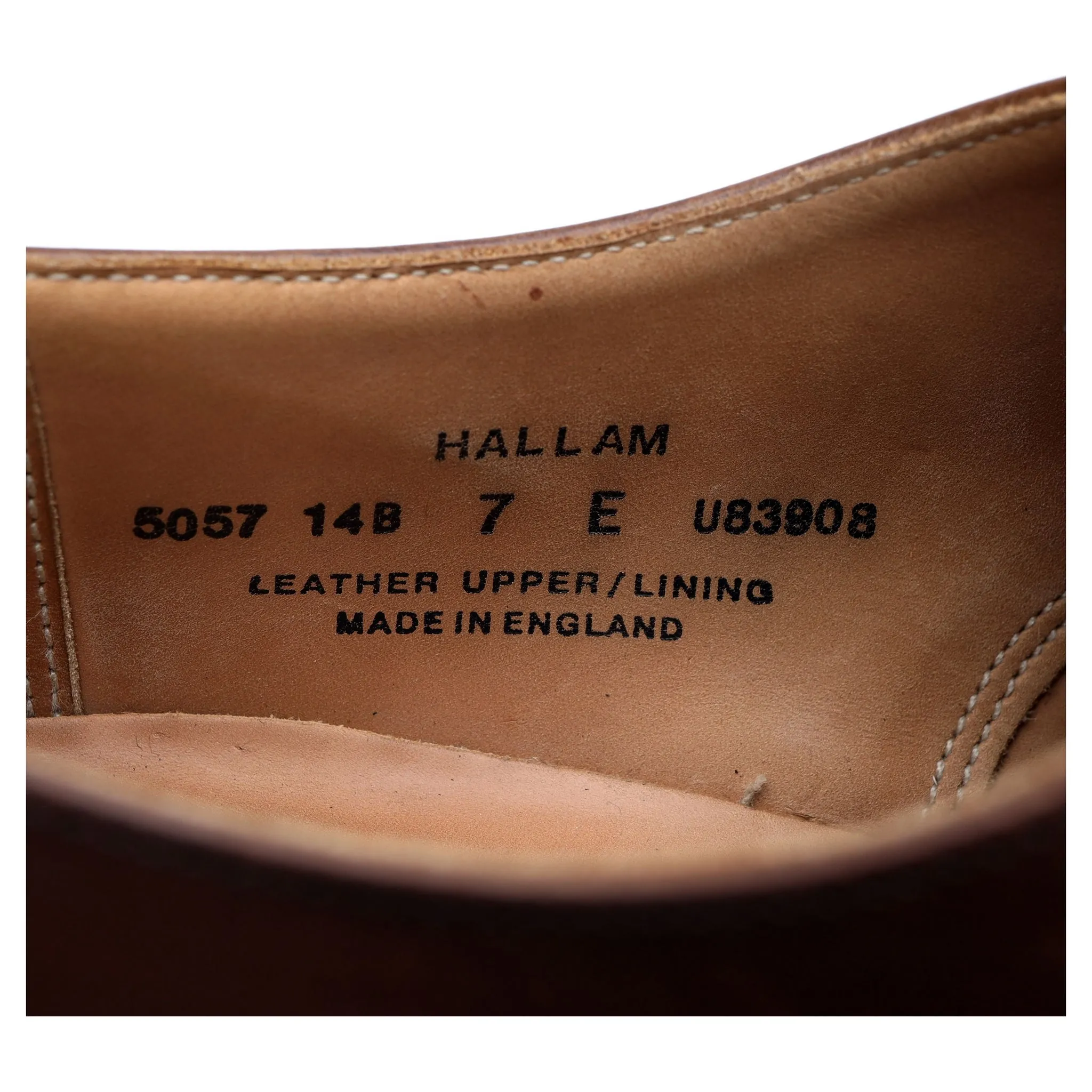 'Hallam' Dark Brown Leather Oxford UK 7 E