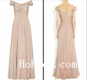 Handmade Prom Dress,Off Shoulder Prom Dresses,Evening Dress