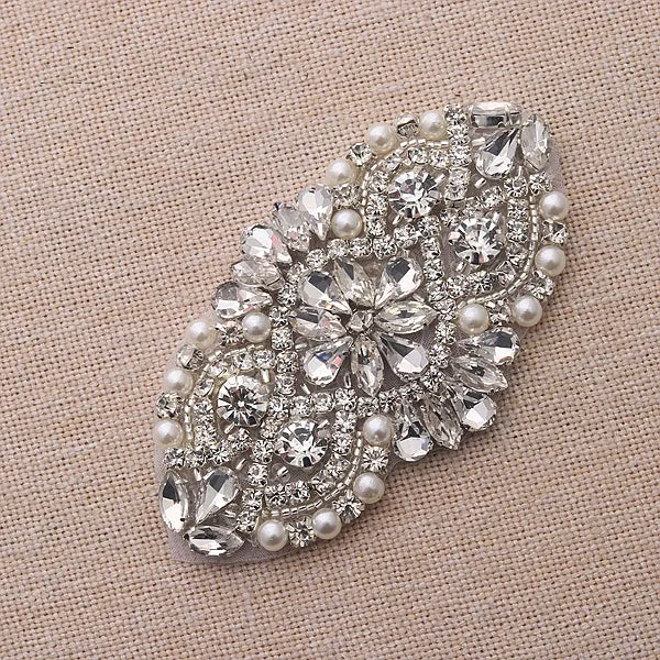 Handmade Rhinestones Appliques Patch - Style2