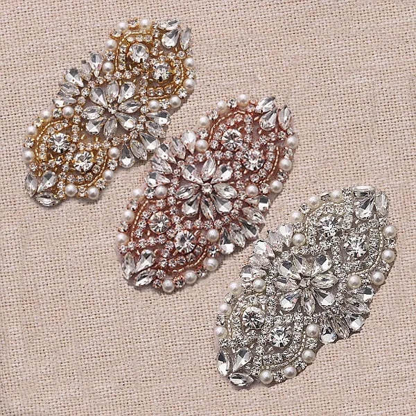 Handmade Rhinestones Appliques Patch - Style2