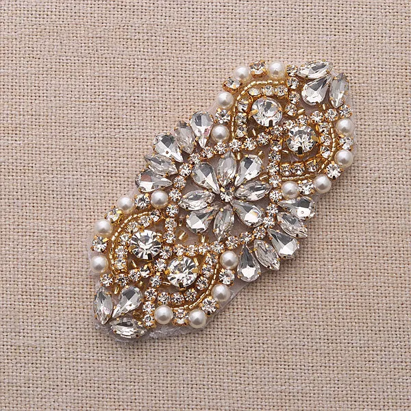 Handmade Rhinestones Appliques Patch - Style2