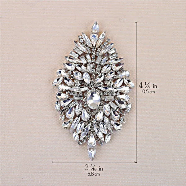 Handmade Rhinestones Appliques Patch - Style4
