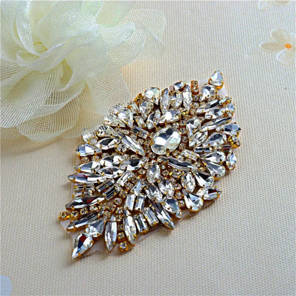 Handmade Rhinestones Appliques Patch - Style4