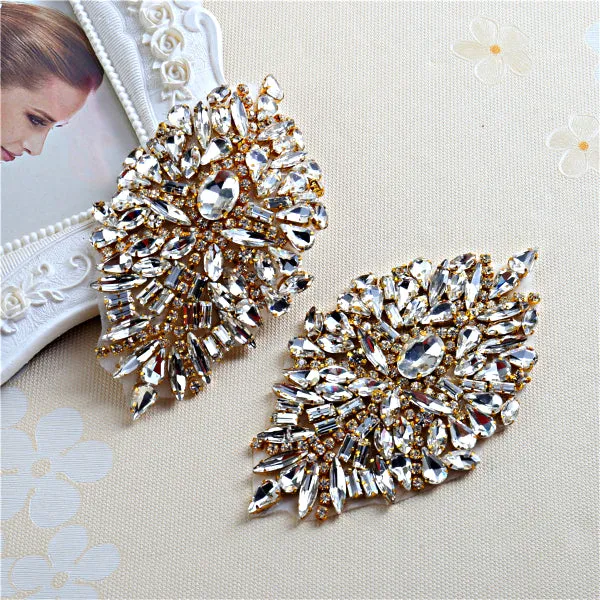 Handmade Rhinestones Appliques Patch - Style4