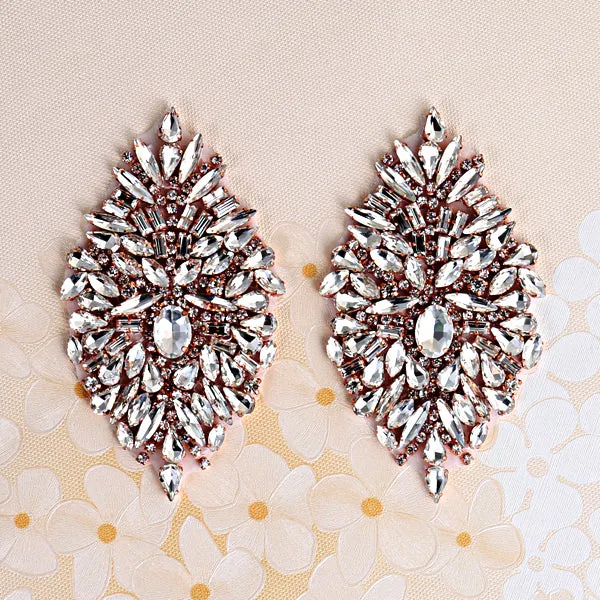 Handmade Rhinestones Appliques Patch - Style4