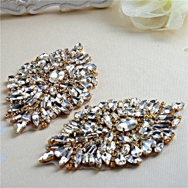 Handmade Rhinestones Appliques Patch - Style4