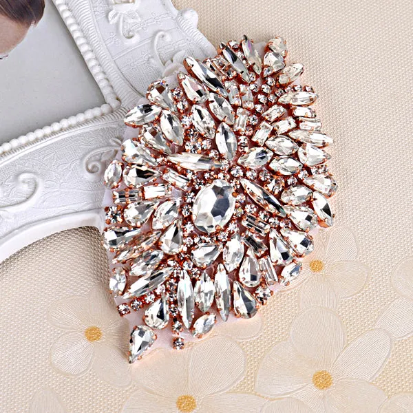 Handmade Rhinestones Appliques Patch - Style4