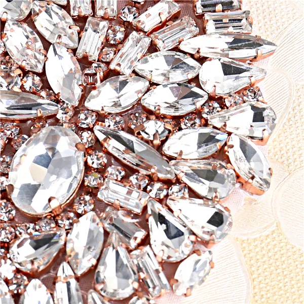 Handmade Rhinestones Appliques Patch - Style4