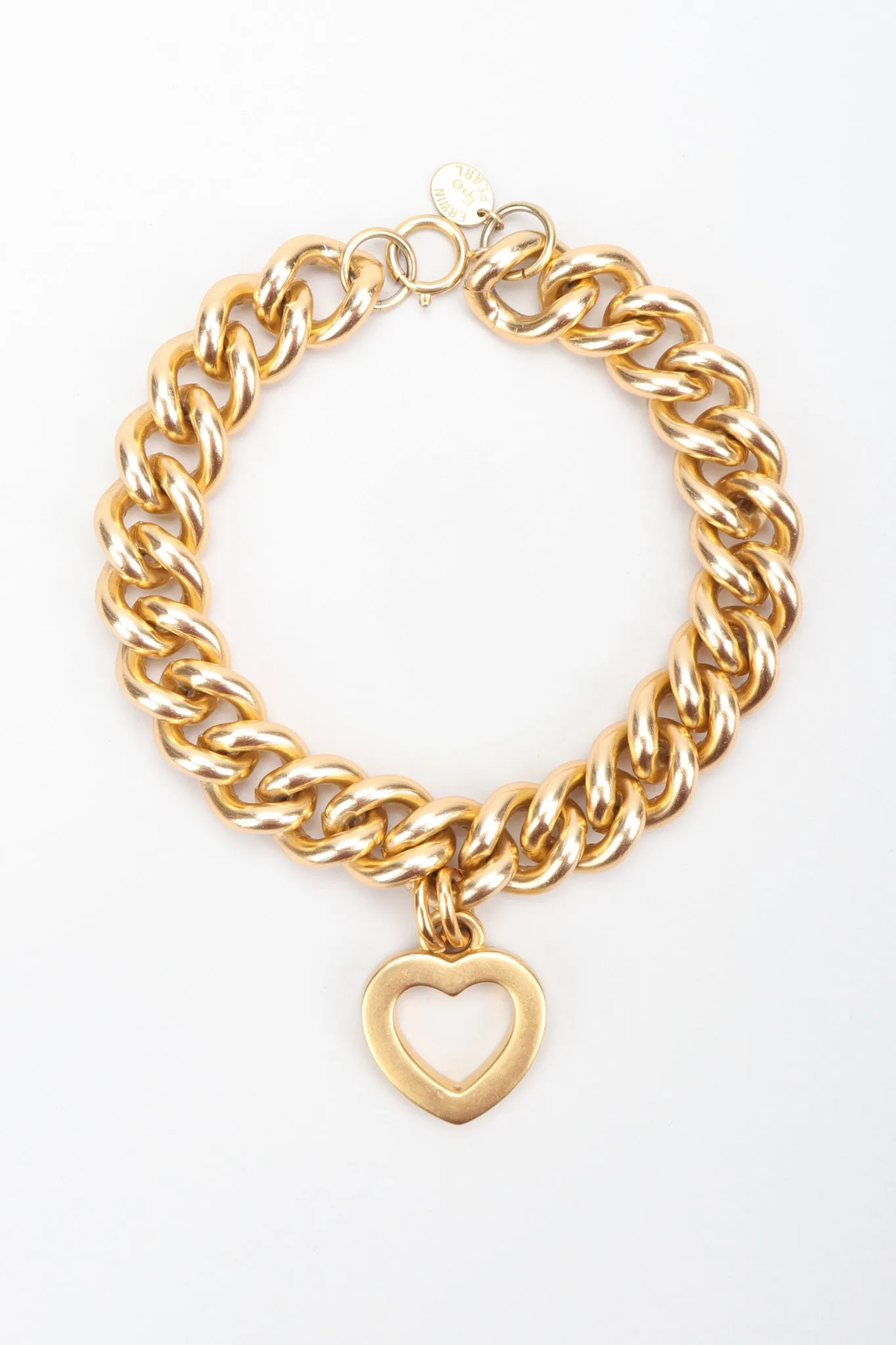 Heart Pendant Chain Collar